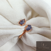 Amazing Raw Tanzanite Ring, Electroplated Ring, Natural Blue Tanzanite Ring, Handmade Jewelry, Promise Ring, Wedding Gift, Gift For Wife